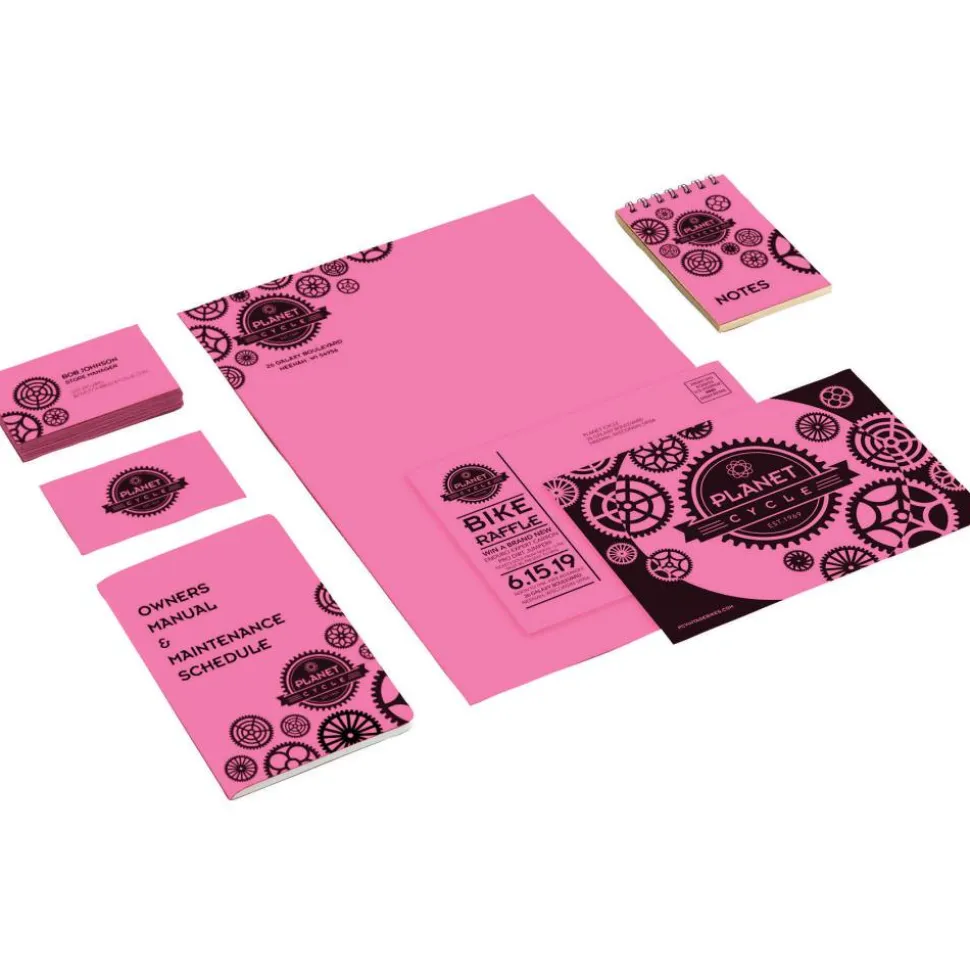 Astrobrights Color Card Stock, Pulsar Pink, Letter (8.5" x 11"), 65 Lb, Pack Of 250