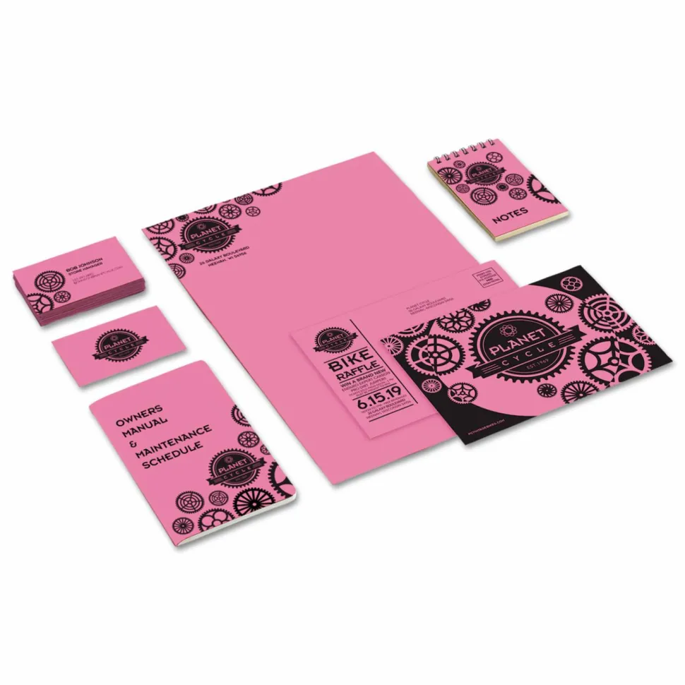 Astrobrights Color Card Stock, Pulsar Pink, Letter (8.5" x 11"), 65 Lb, Pack Of 250