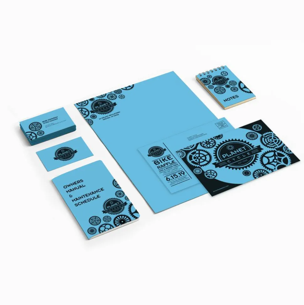 Astrobrights Color Card Stock, Lunar Blue, Letter (8.5" x 11"), 65 Lb, Pack Of 250