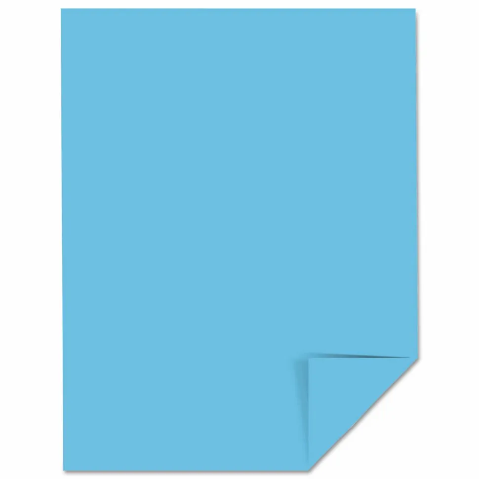 Astrobrights Color Card Stock, Lunar Blue, Letter (8.5" x 11"), 65 Lb, Pack Of 250
