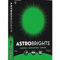 Astrobrights Color Card Stock, Gamma Green, Letter (8.5