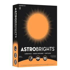 Astrobrights Color Card Stock, Cosmic Orange, Letter (8.5