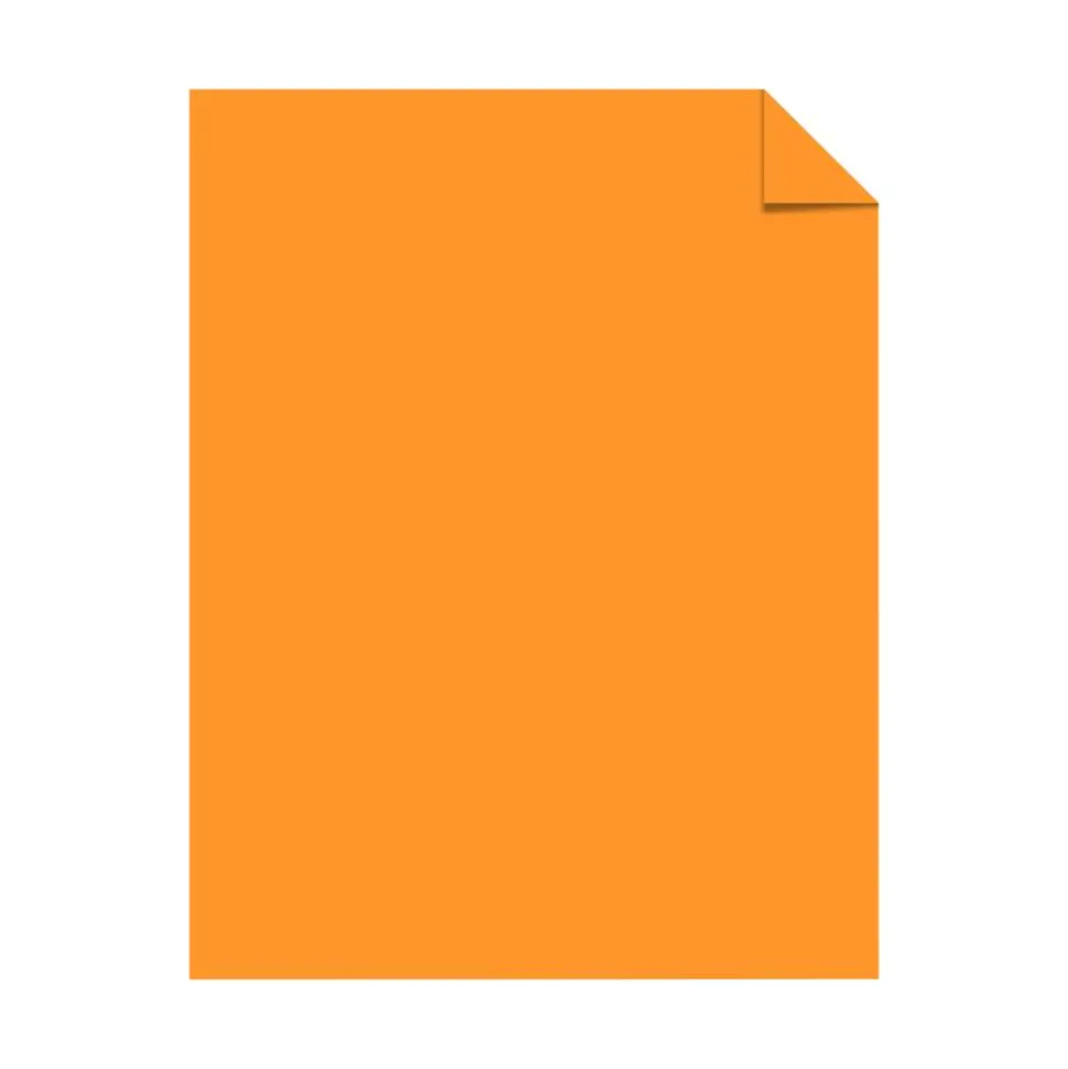 Astrobrights Color Card Stock, Cosmic Orange, Letter (8.5" x 11"), 65 Lb, Pack Of 250
