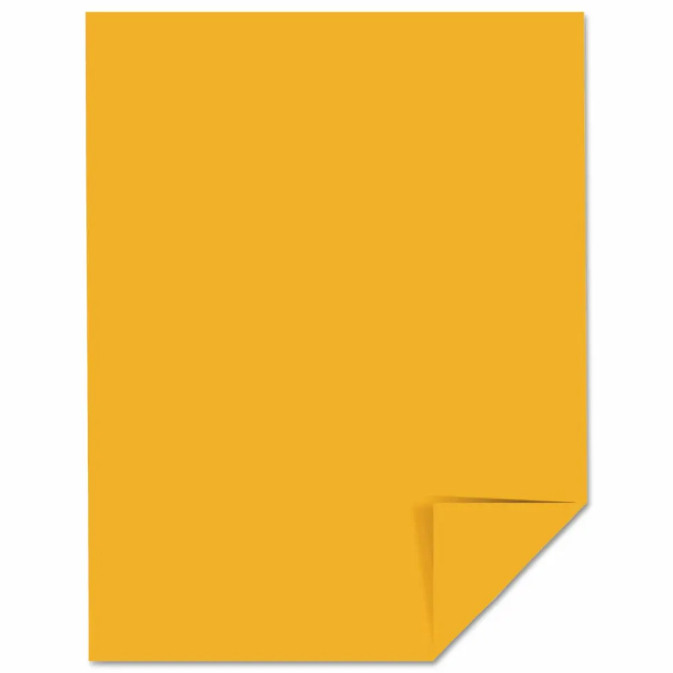 Astrobrights Color Card Stock, Gold, Letter (8.5" x 11"), 65 lb, Pack Of 250