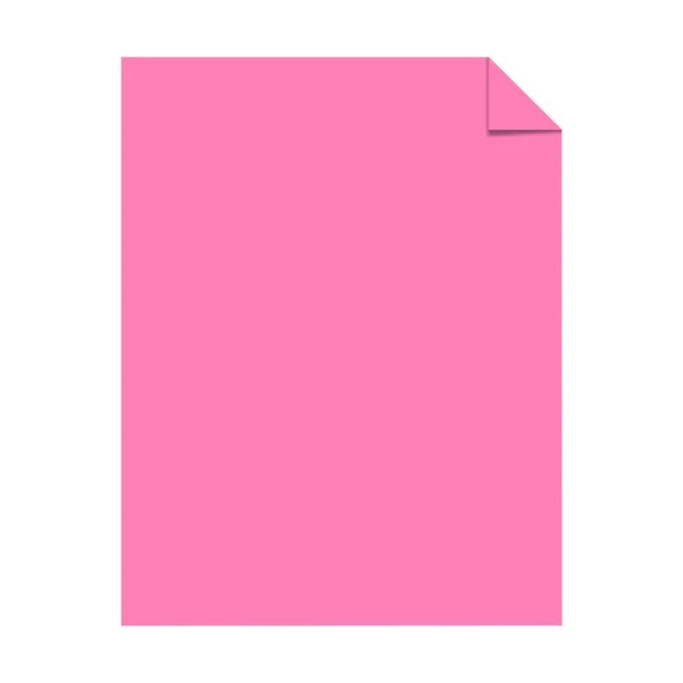 Astrobrights Color Card Stock, Pulsar Pink, Letter (8.5" x 11"), 65 Lb, FSC Certified, Pack Of 250