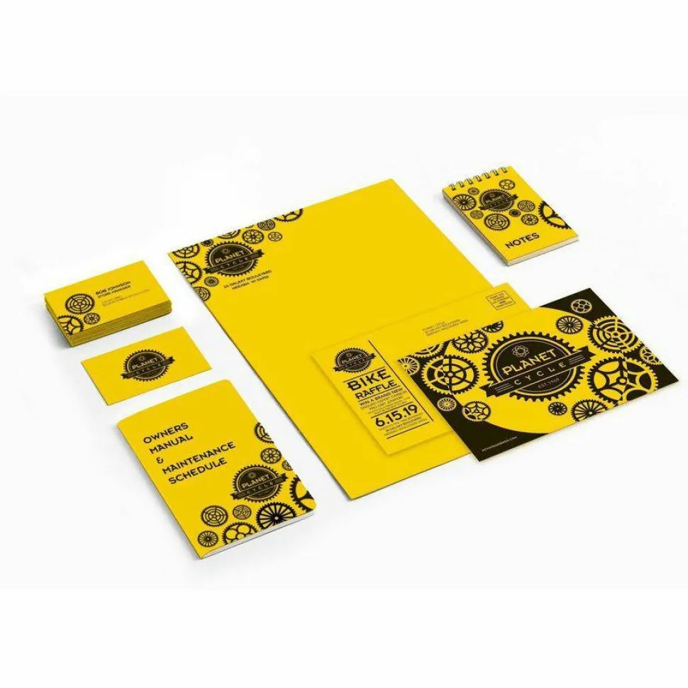 Astrobrights Color Cardstock, 65 lb Cover Weight, 8.5 x 11, Sunburst Yellow, 250/Pack