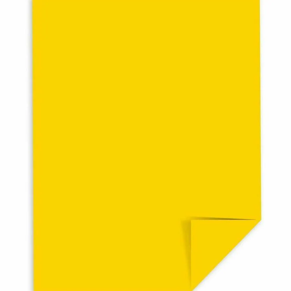 Astrobrights Color Cardstock, 65 lb Cover Weight, 8.5 x 11, Sunburst Yellow, 250/Pack