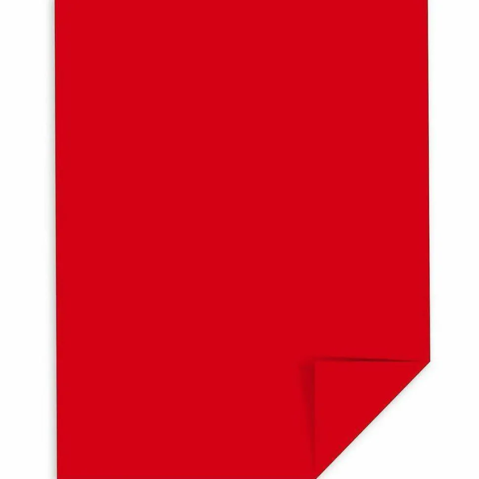Astrobrights Color Multi-Use Printer & Copy Paper, 1 Ream, Re-Entry Red, Letter (8.5" x 11"), 500 Sheets Per Ream, 24 Lb, 94 Brightness