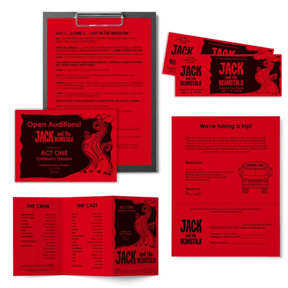 Astrobrights Color Multi-Use Printer & Copy Paper, 1 Ream, Re-Entry Red, Letter (8.5" x 11"), 500 Sheets Per Ream, 24 Lb, 94 Brightness