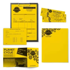 Astrobrights Color Multi-Use Printer & Copy Paper, 1 Ream, Solar Yellow, Letter (8.5