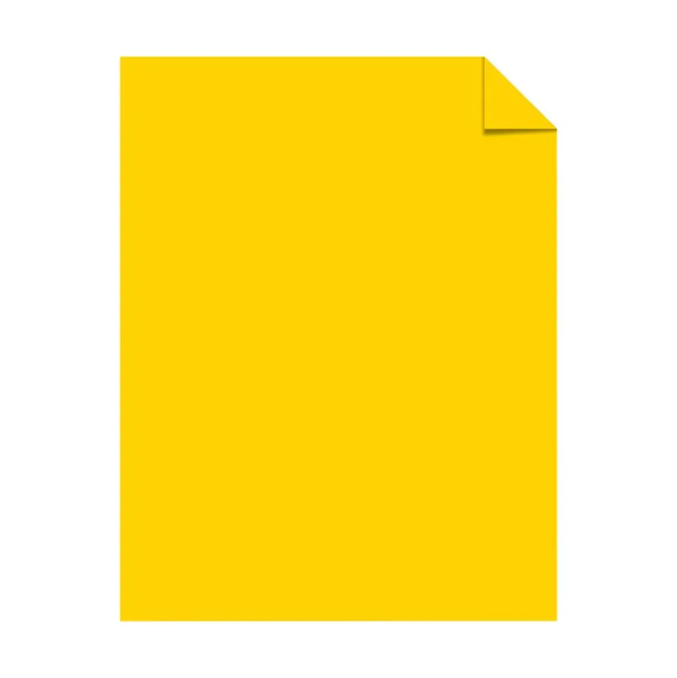Astrobrights Color Multi-Use Printer & Copy Paper, 1 Ream, Solar Yellow, Letter (8.5" x 11"), 500 Sheets Per Ream, 24 Lb, 94 Brightness