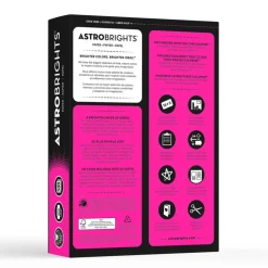 Astrobrights Color Multi-Use Printer & Copy Paper, 1 Ream, Fireball Fuchsia, Letter (8.5
