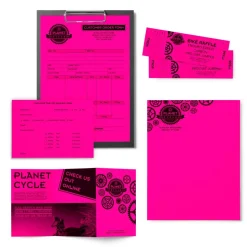 Astrobrights Color Multi-Use Printer & Copy Paper, 1 Ream, Fireball Fuchsia, Letter (8.5