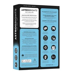 Astrobrights Color Multi-Use Printer & Copy Paper, 1 Ream, Lunar Blue, Letter (8.5" x 11"), 500 Sheets Per Ream, 24 Lb, 94 Brightness