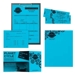 Astrobrights Color Multi-Use Printer & Copy Paper, 1 Ream, Lunar Blue, Letter (8.5