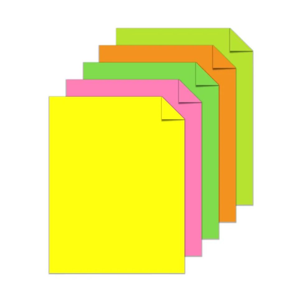 Astrobrights Color Multi-Use Printer & Copy Paper, 1 Ream, Neon Assortment, Letter (8.5" x 11"), 500 Sheets Per Ream, 24 Lb, 94 Brightness