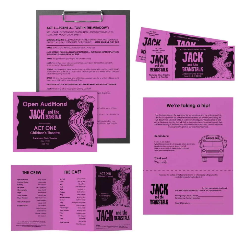 Astrobrights Color Multi-Use Printer & Copy Paper, 1 Ream, Outrageous Orchid, Letter (8.5" x 11"), 500 Sheets Per Ream, 24 Lb, 94 Brightness