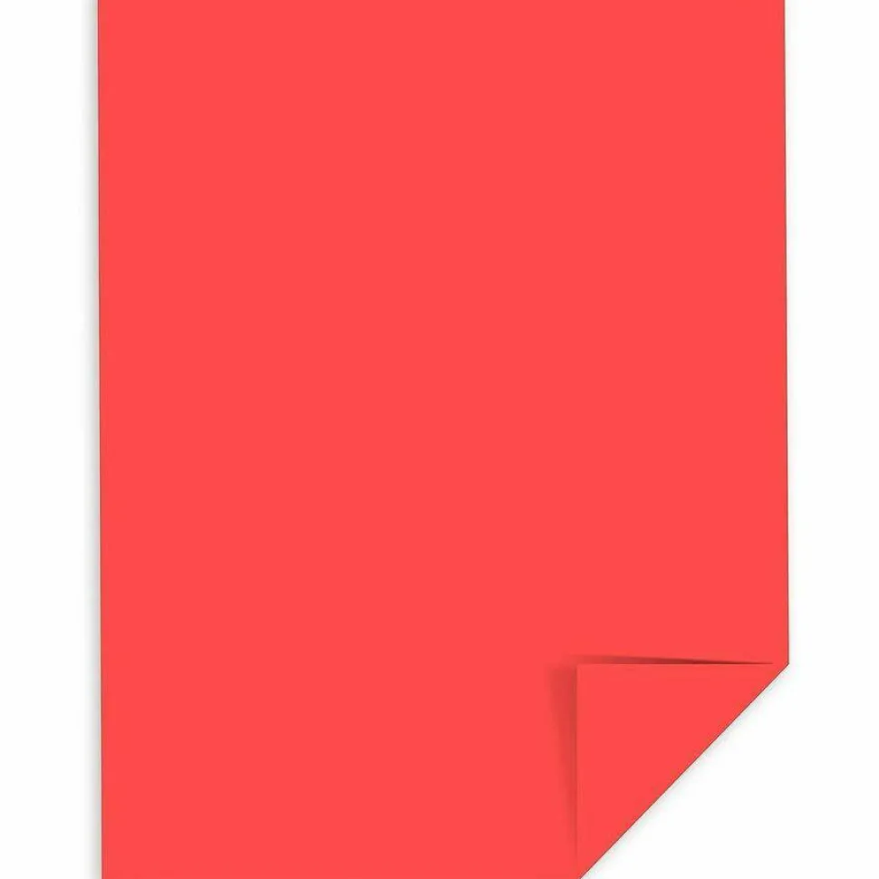 Astrobrights Color Multi-Use Printer & Copy Paper, 1 Ream, Rocket Red, Letter (8.5" x 11"), 500 Sheets Per Ream, 24 Lb, 94 Brightness