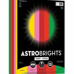 Astrobrights Color Multi-Use Printer & Copy Paper, 1 Ream, Vintage Assortment, Letter (8.5" x 11"), 500 Sheets Per Ream, 24 Lb, 94 Brightness