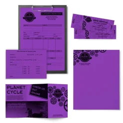 Astrobrights Color Multi-Use Printer & Copy Paper, 1 Ream, Gravity Grape, Letter (8.5" x 11"), 500 Sheets Per Ream, 24 Lb, 94 Brightness