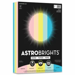 Astrobrights Color Paper, 24 lb Bond Weight, 8.5 x 11, Assorted Colors, 500/Ream