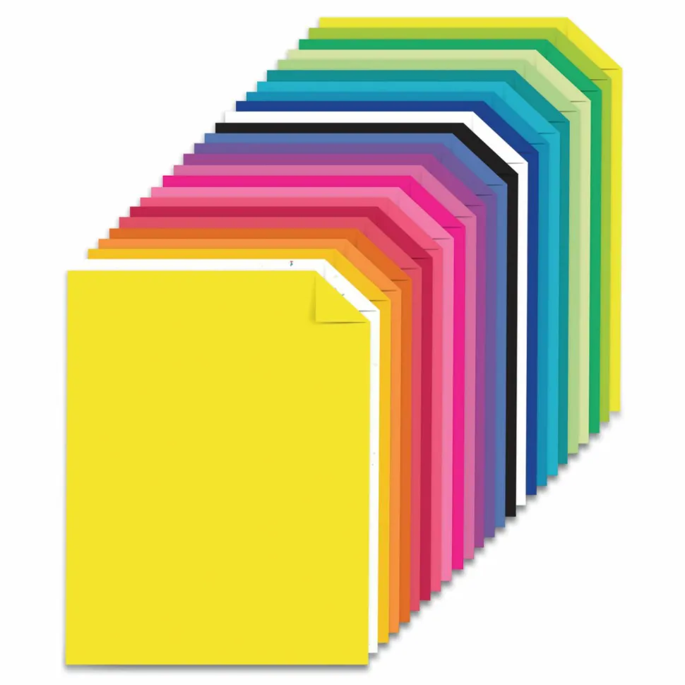 Astrobrights Color Paper - "Spectrum" Assortment, 24 lb Bond Weight, 8.5 x 11, 25 Assorted Spectrum Colors, 200/Pack
