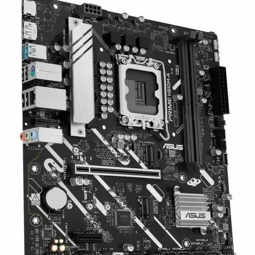 Asus Prime H810M-A-CSM Desktop Motherboard - Intel H810 Chipset - Socket LGA-1851 - Micro ATX