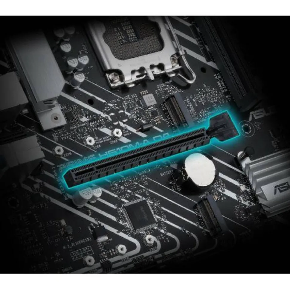 Asus Prime H610M-A D4-CSM Desktop Motherboard - Intel H610 Chipset - Socket LGA-1700 - Micro ATX