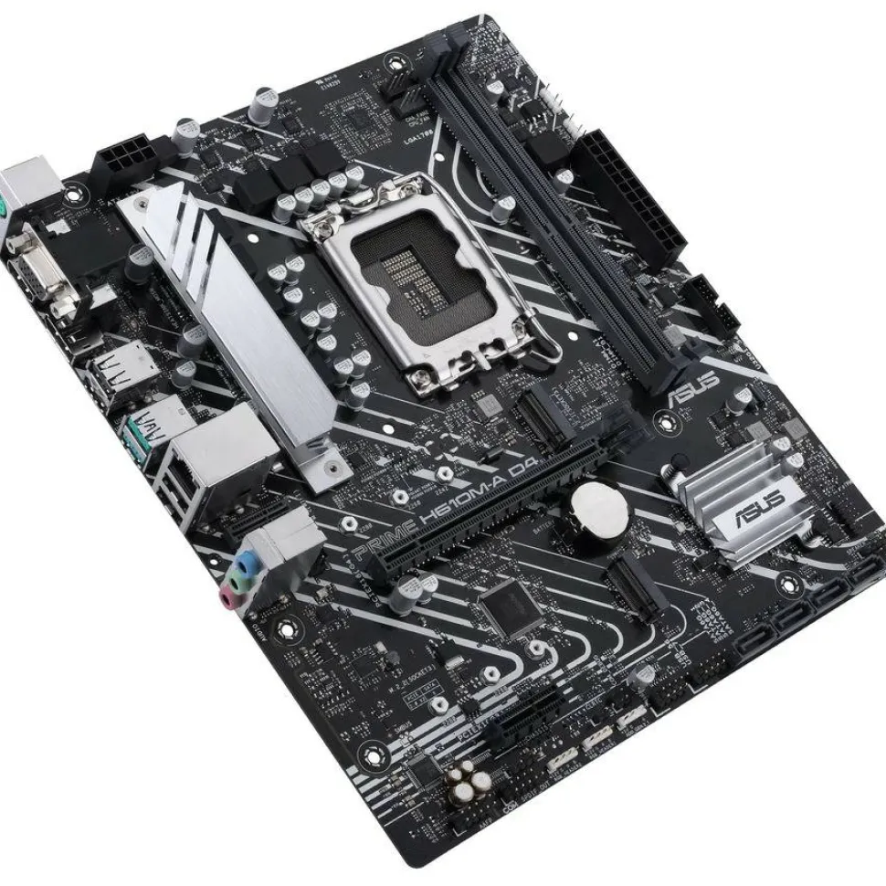 Asus Prime H610M-A D4-CSM Desktop Motherboard - Intel H610 Chipset - Socket LGA-1700 - Micro ATX