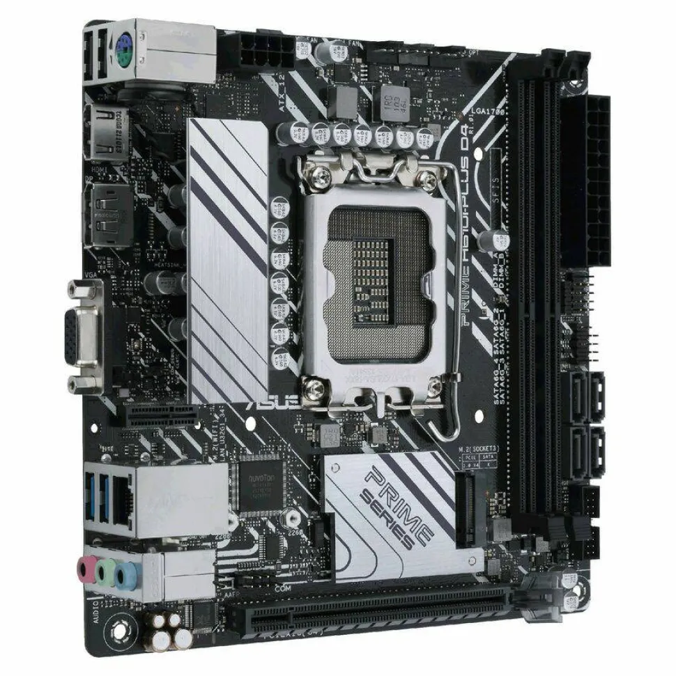 Asus Prime PRIME H610I-PLUS D4-CSM Desktop Motherboard - Intel H610 Chipset - Socket LGA-1700 - Mini ITX