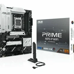 Asus Prime X870-P WIFI Gaming Desktop Motherboard - AMD X870 Chipset - Socket AM5 - ATX