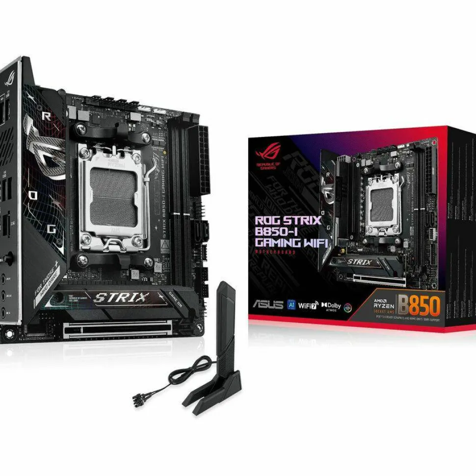 Asus ROG Strix B850-I GAMING WIFI Gaming Desktop Motherboard - AMD B850 Chipset - Socket AM5 - Mini ITX
