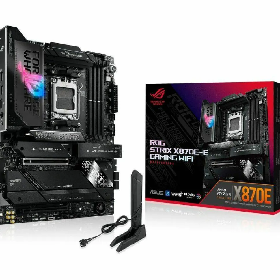 Asus ROG Strix X870E-E GAMING WIFI Gaming Desktop Motherboard - AMD X870E Chipset - Socket AM5 - ATX