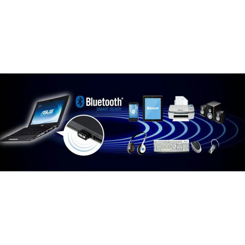 Asus USB-BT500 Bluetooth 5.0 Bluetooth Adapter for Desktop Computer, Headset, Keyboard, Printer, Smartphone, Speaker - TAA compliant