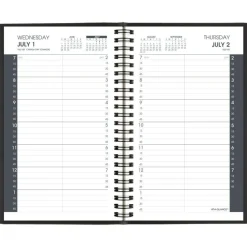 AT-A-GLANCE Academic 2026-2027 Daily Appointment Book Planner, Black, Small, 5