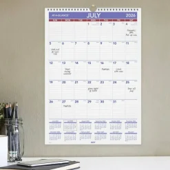 AT-A-GLANCE Academic 2026-2027 Monthly Wall Calendar, Medium, 12