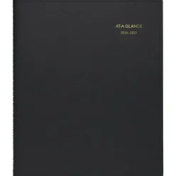 AT-A-GLANCE Academic 2026-2027 18-Month Monthly Planner, Black, Large, 9