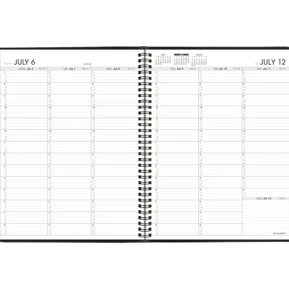 AT-A-GLANCE Academic 2026-2027 Weekly Appointment Book Planner, Black, Large, 8 1/4" x 11", 2026 to 2027 Calendar