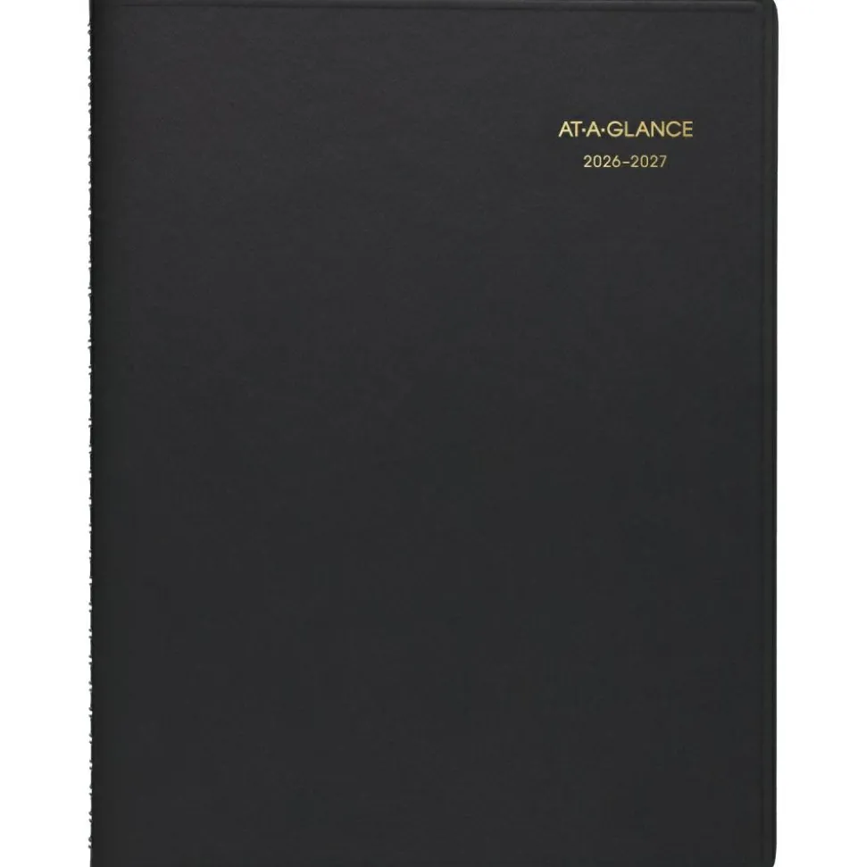 AT-A-GLANCE Academic 2026-2027 Weekly Appointment Book Planner, Black, Large, 8 1/4" x 11", 2026 to 2027 Calendar