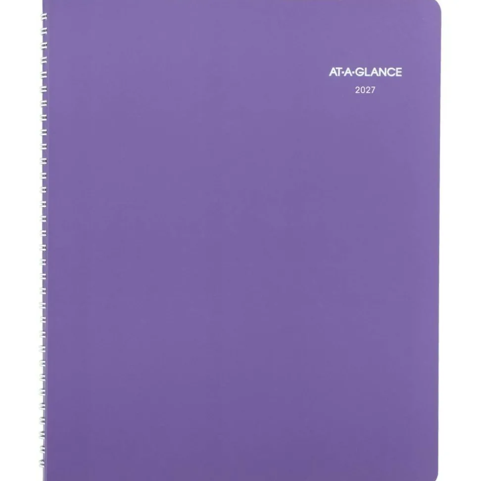 AT-A-GLANCE Beautiful Day 2027 Weekly Monthly Appointment Book Planner, Lavender, Large, 8 1/2" x 11"