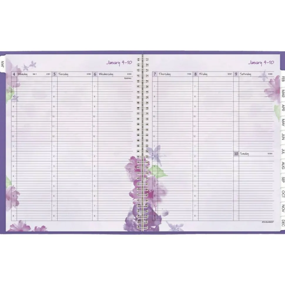 AT-A-GLANCE Beautiful Day 2027 Weekly Monthly Appointment Book Planner, Lavender, Large, 8 1/2" x 11"