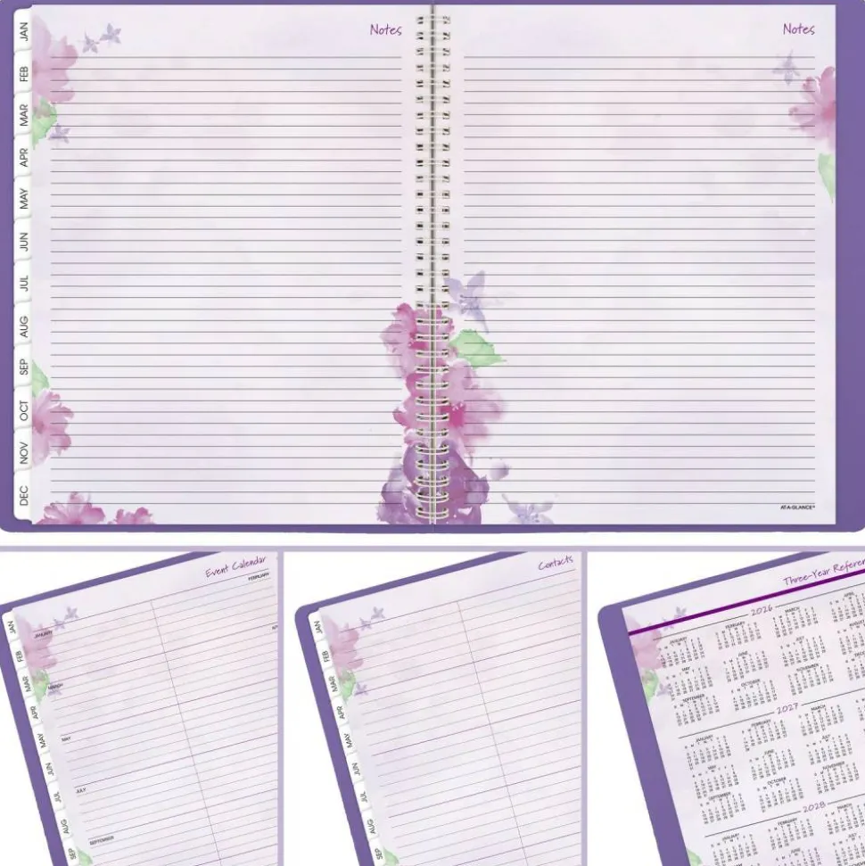 AT-A-GLANCE Beautiful Day 2027 Weekly Monthly Appointment Book Planner, Lavender, Large, 8 1/2" x 11"