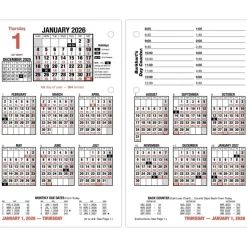 AT-A-GLANCE Burkhart's Day Counter Desk Calendar Refill, 4.5 x 7.38, White Sheets, 12-Month (Jan to Dec): 2027, 2027 Calendar