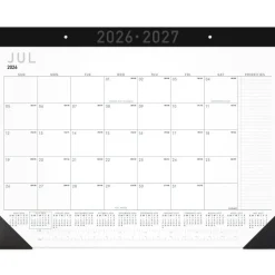 AT-A-GLANCE Contemporary Academic 2026-2027 Monthly Desk Pad Calendar, Standard, 21 3/4