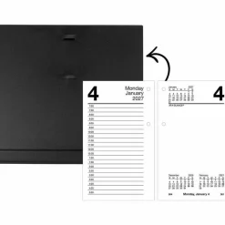 AT-A-GLANCE 2026 Daily Loose-Leaf Desk Calendar Refill, Standard, 3 1/2" x 6", 2027 Calendar