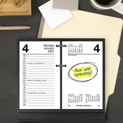 AT-A-GLANCE 2026 Daily Loose-Leaf Desk Calendar Refill, Standard, 3 1/2" x 6", 2027 Calendar