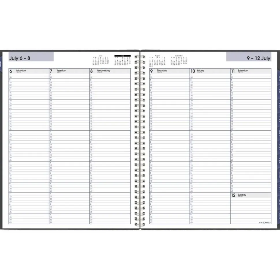 AT-A-GLANCE DayMinder Academic 2026-2027 Weekly Monthly Appointment Book Planner, Charcoal, Large, 8 1/2" x 11", 2026 to 2027 Calendar