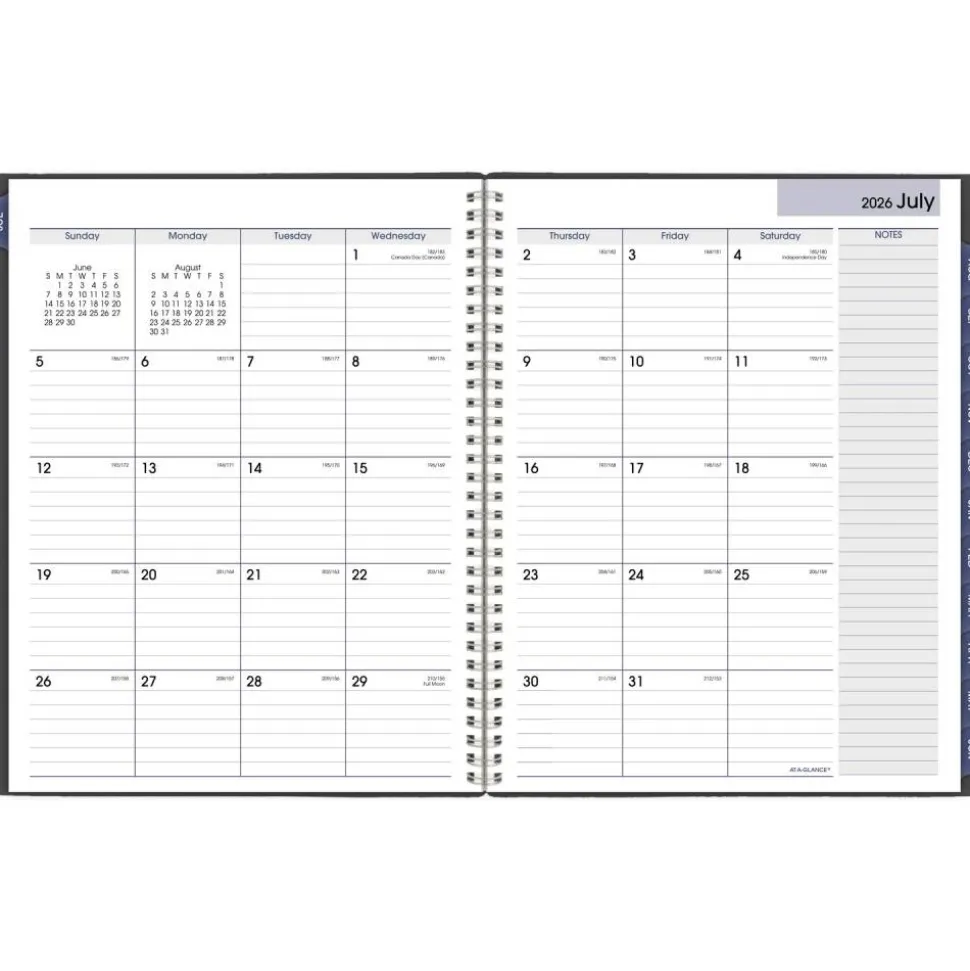 AT-A-GLANCE DayMinder Academic 2026-2027 Weekly Monthly Appointment Book Planner, Charcoal, Large, 8 1/2" x 11", 2026 to 2027 Calendar