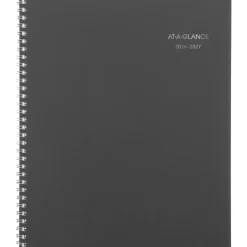 AT-A-GLANCE DayMinder Academic 2026-2027 Weekly Monthly Appointment Book Planner, Charcoal, Large, 8 1/2