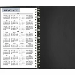 AT-A-GLANCE DayMinder Block Format Weekly Appointment Book, 8.5 x 5.5, Black Cover, 12-Month (Jan to Dec): 2027, 2027 Calendar